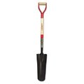 Union Tools 16 in L Blade Drain Spade Shovel, Closed Back, 29 in L Handle Steel & Ash Handle W/ D-Grip UN564797